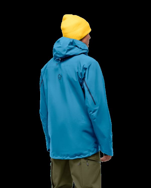 Norrona Heren Lofoten Gore-tex Pro Plus Jack Hawaiian Surf Blue Special