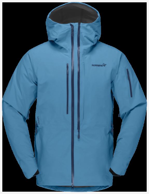 Norrona Heren Lofoten Gore-tex Pro Plus Jack Hawaiian Surf Blue Special