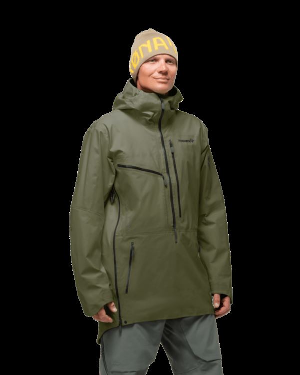 Norrona Heren Lofoten Gore-tex Pro Anorak Olijf Nacht