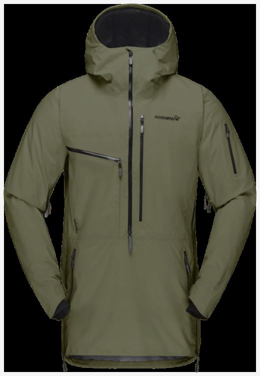 Norrona Heren Lofoten Gore-tex Pro Anorak Olijf Nacht