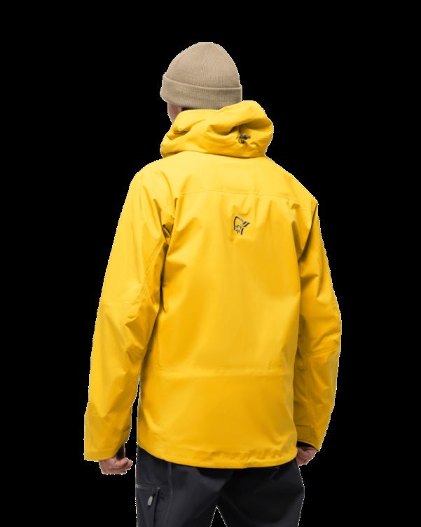 Norrona Heren Lofoten Gore-tex Pro Jas Citroen Chroom Speciaal