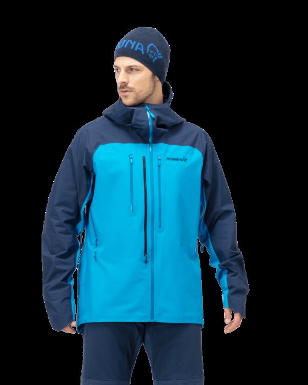 Norrona Lyngen Gore-tex Jack Voor Heren Indigo Night/hawaiian Surf