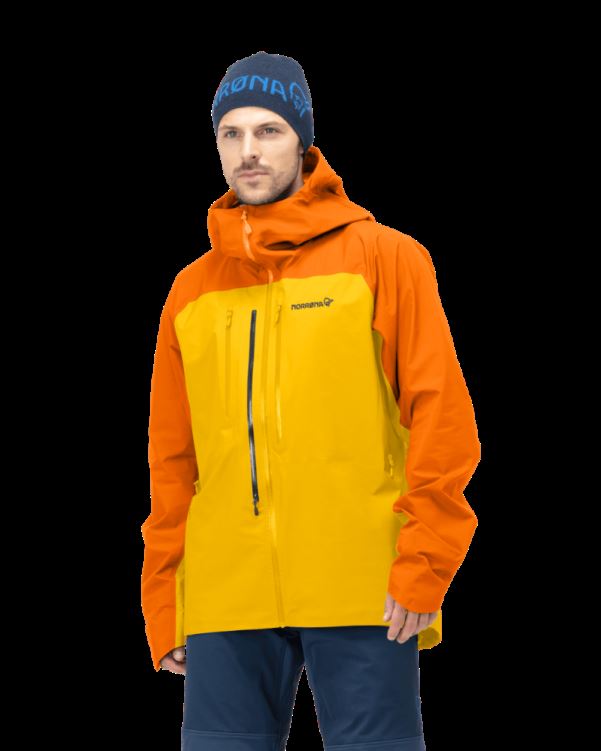 Norrona Lyngen Gore-tex Jack Voor Heren Oranje Popsicle/lemon Chrome