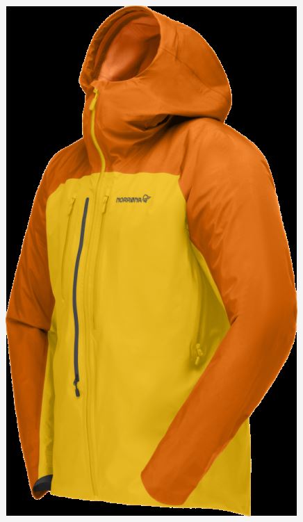 Norrona Lyngen Gore-tex Jack Voor Heren Oranje Popsicle/lemon Chrome