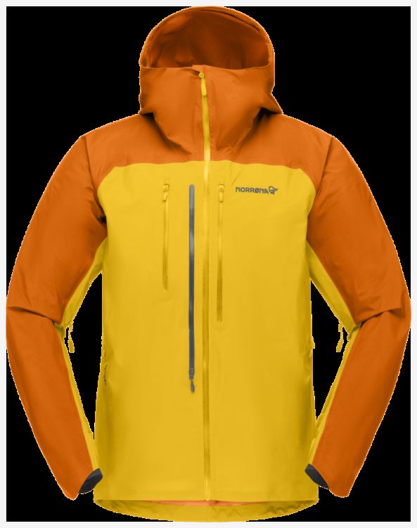 Norrona Lyngen Gore-tex Jack Voor Heren Oranje Popsicle/lemon Chrome