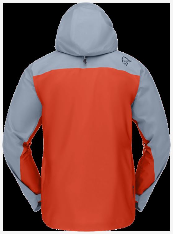 Norrona Lyngen Gore-tex Jack Voor Heren Arednalin/blue Fog