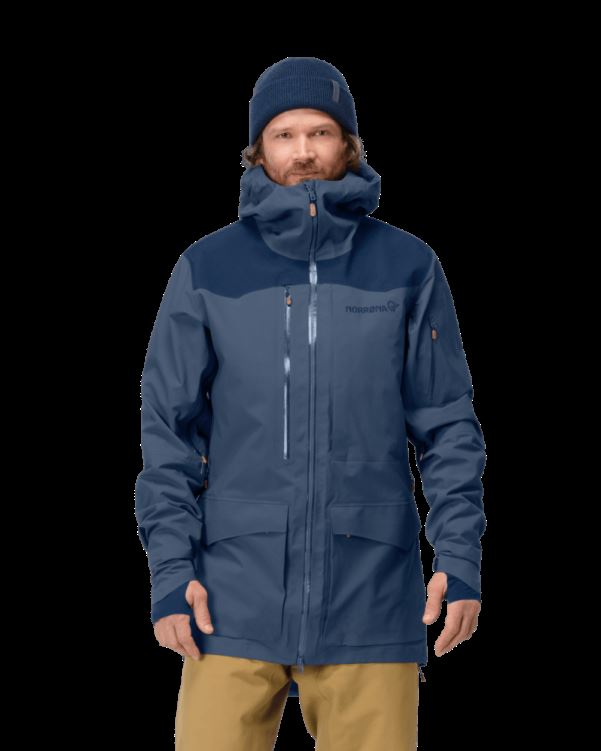 Norrona Heren Tamok Gore-tex Pro Jack Vintage Indigo Blauw