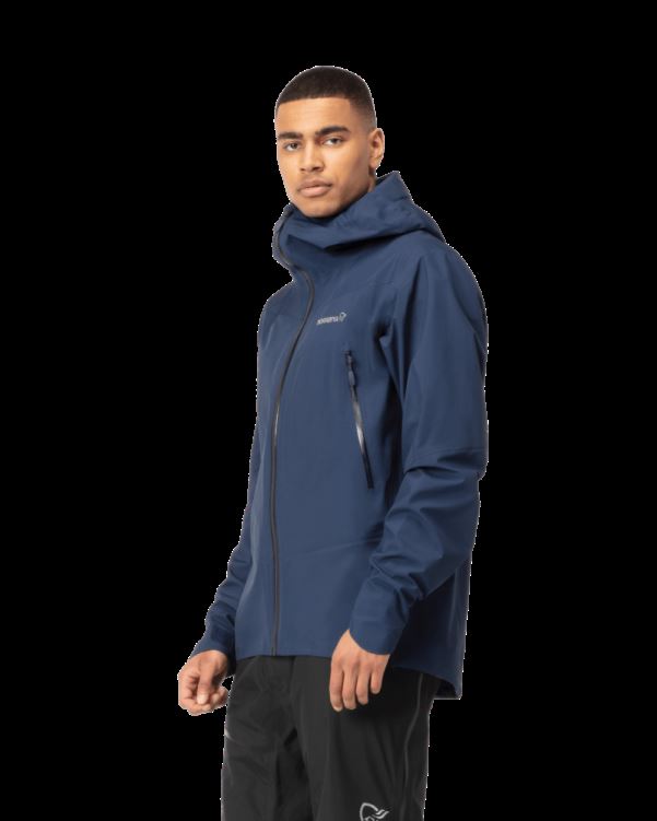 Norrona Heren Falketind Gore-tex Jas Indigo Nachtblauw