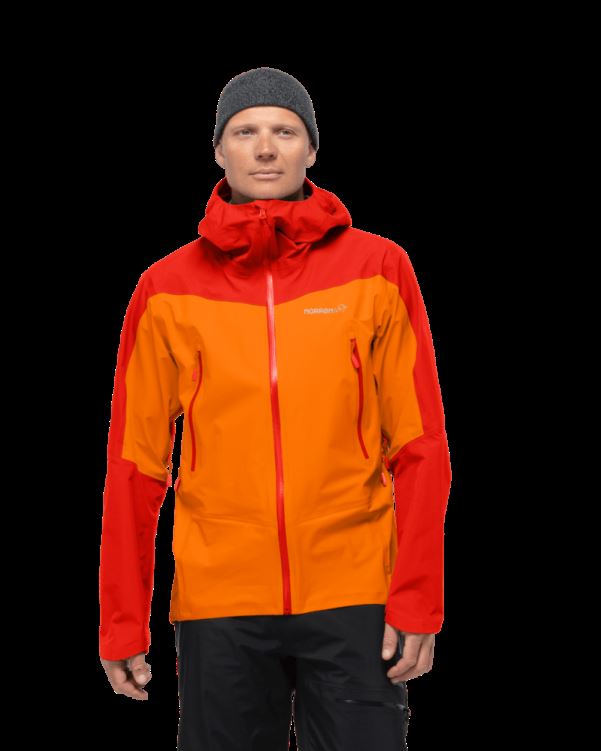 Norrona Heren Falketind Gore-tex Jas Arednalin/oranje Popsicle