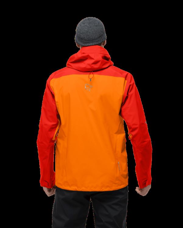 Norrona Heren Falketind Gore-tex Jas Arednalin/oranje Popsicle