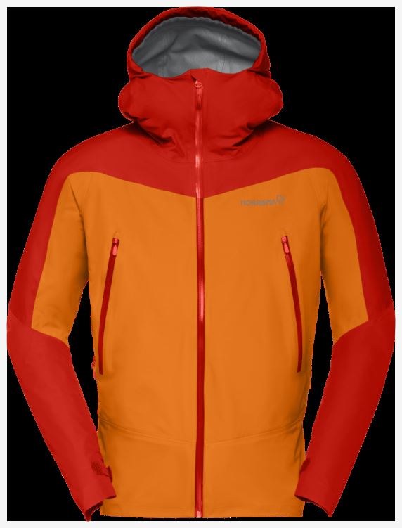 Norrona Heren Falketind Gore-tex Jas Arednalin/oranje Popsicle