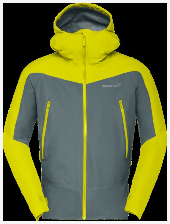 Norrona Falketind Gore-tex Jas Voor Heren, Sulfur Spring/north Atlantic