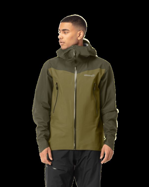 Norrona Heren Falketind Gore-tex Jas Olijf Nacht/olijf Drab