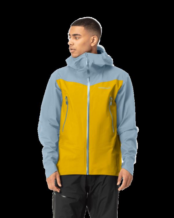 Norrona Falketind Gore-tex Jack Voor Heren, Sulphur/blue Fog