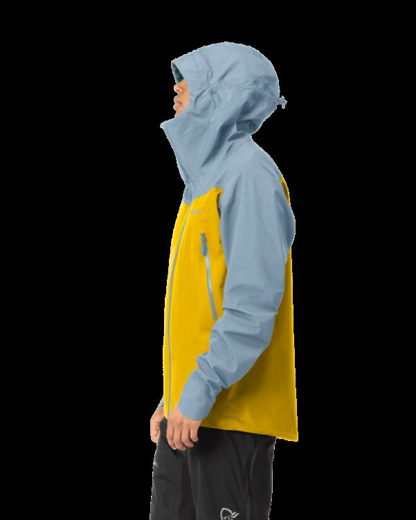 Norrona Falketind Gore-tex Jack Voor Heren, Sulphur/blue Fog