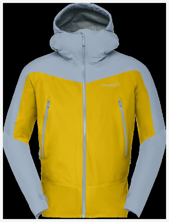 Norrona Falketind Gore-tex Jack Voor Heren, Sulphur/blue Fog