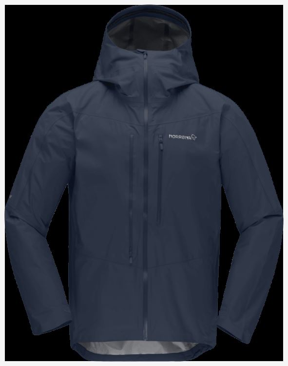 Norrona Falketind Gore-tex Paclite Herenjack Indigo Nachtblauw