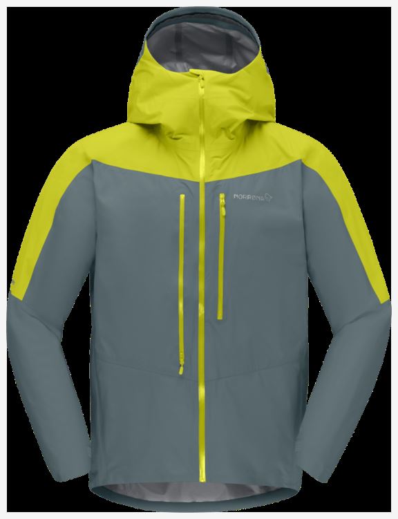 Norrona Falketind Gore-tex Paclite Jas Voor Heren, Sulfur Spring/north Atlantic