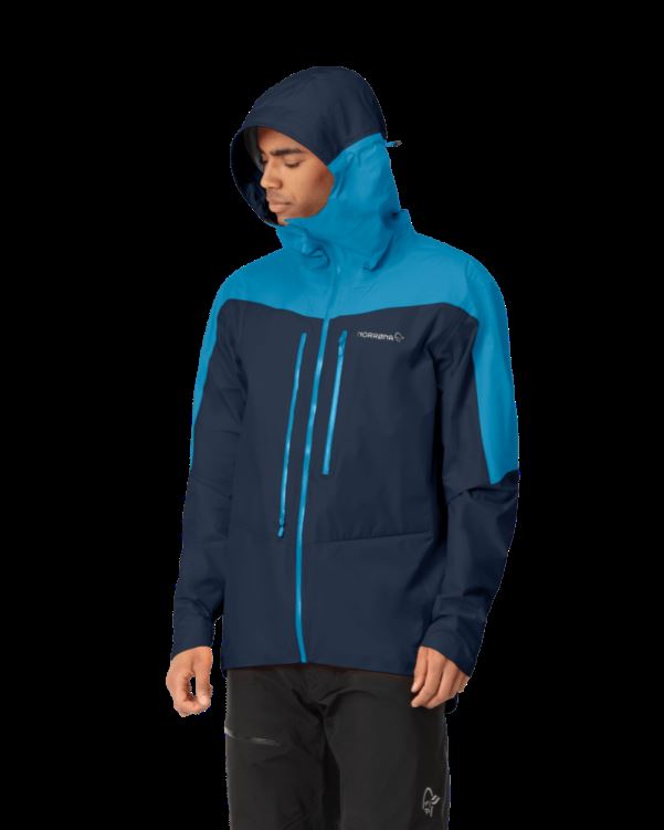 Norrona Heren Falketind Gore-tex Paclite Jack Hawaiian Surf/indigo Night