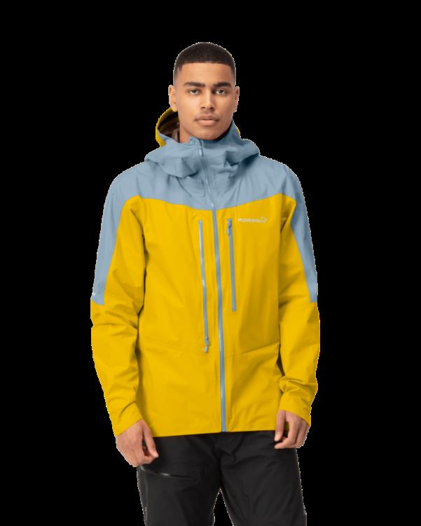Norrona Falketind Gore-tex Paclite Jack Voor Heren, Sulphur/blue Fog