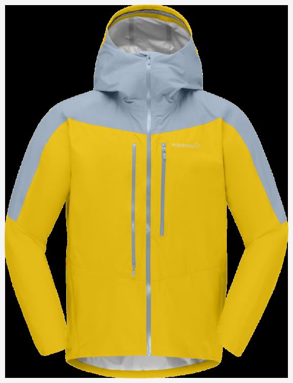 Norrona Falketind Gore-tex Paclite Jack Voor Heren, Sulphur/blue Fog