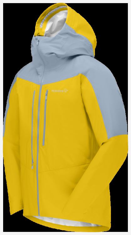 Norrona Falketind Gore-tex Paclite Jack Voor Heren, Sulphur/blue Fog