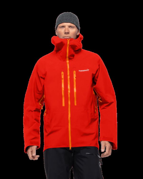 Norrona Trollveggen Gore-tex Pro Herenjack Arednalin/oranje Popsicle