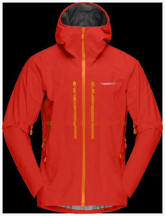 Norrona Trollveggen Gore-tex Pro Herenjack Arednalin/oranje Popsicle