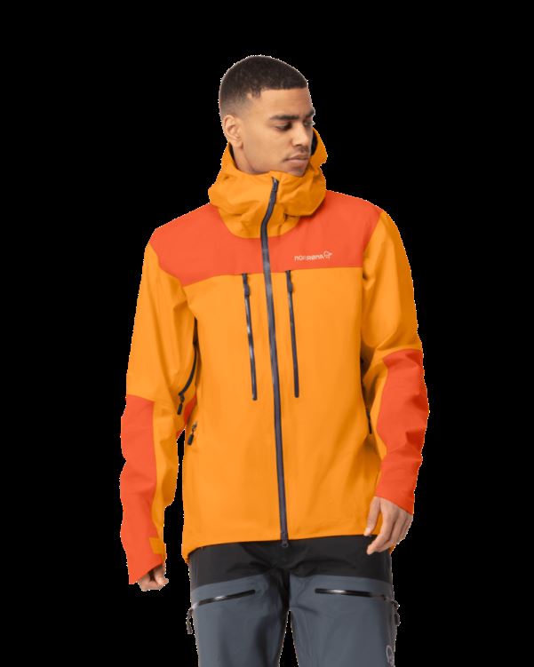 Norrona Trollveggen Gore-tex Pro Light Herenjack Oranje Popsicle/arednalin