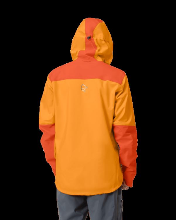 Norrona Trollveggen Gore-tex Pro Light Herenjack Oranje Popsicle/arednalin