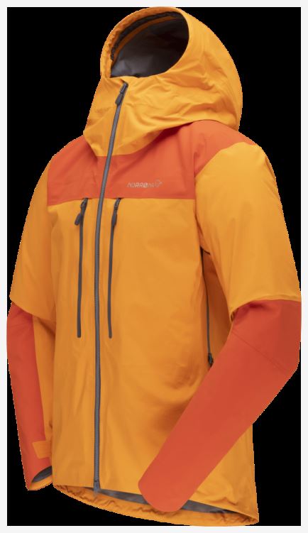 Norrona Trollveggen Gore-tex Pro Light Herenjack Oranje Popsicle/arednalin