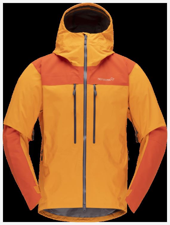 Norrona Trollveggen Gore-tex Pro Light Herenjack Oranje Popsicle/arednalin