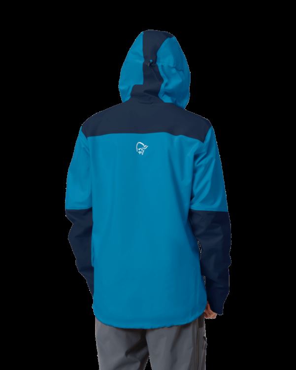 Norrona Trollveggen Gore-tex Pro Light Herenjack Hawaiian Surf/indigo Night