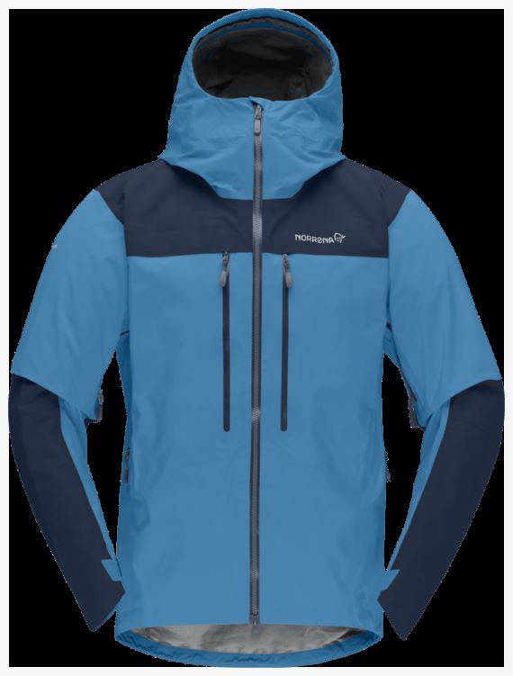 Norrona Trollveggen Gore-tex Pro Light Herenjack Hawaiian Surf/indigo Night
