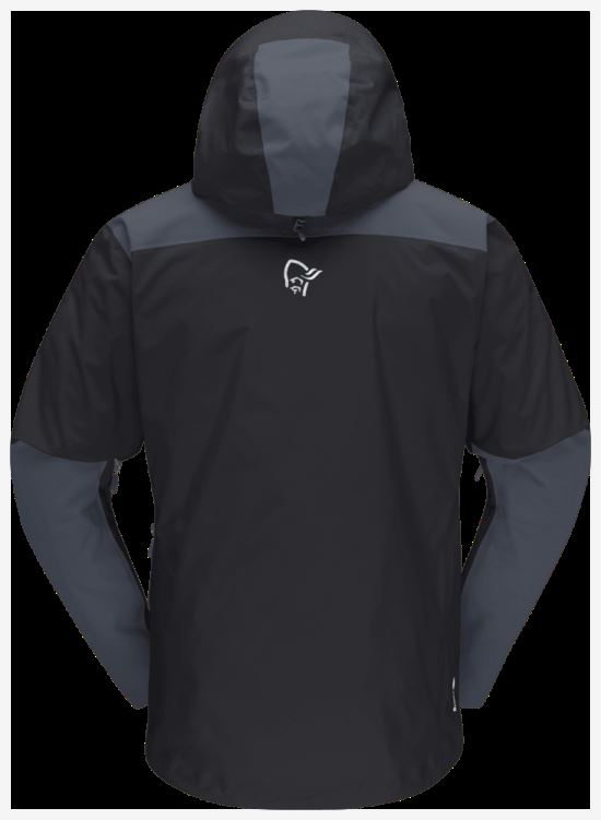 Norrona Trollveggen Gore-tex Pro Light Herenjack Kaviaar/cool Zwart