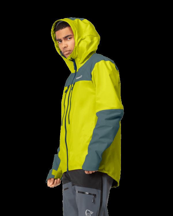 Norrona Trollveggen Gore-tex Pro Light Herenjack Sulfur Spring/north Atlantic