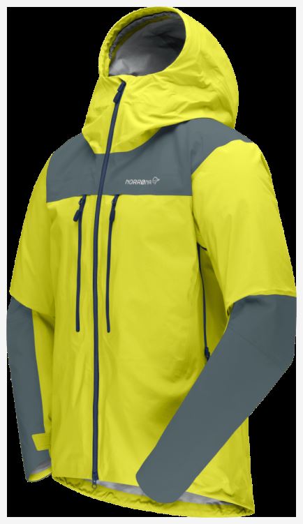 Norrona Trollveggen Gore-tex Pro Light Herenjack Sulfur Spring/north Atlantic