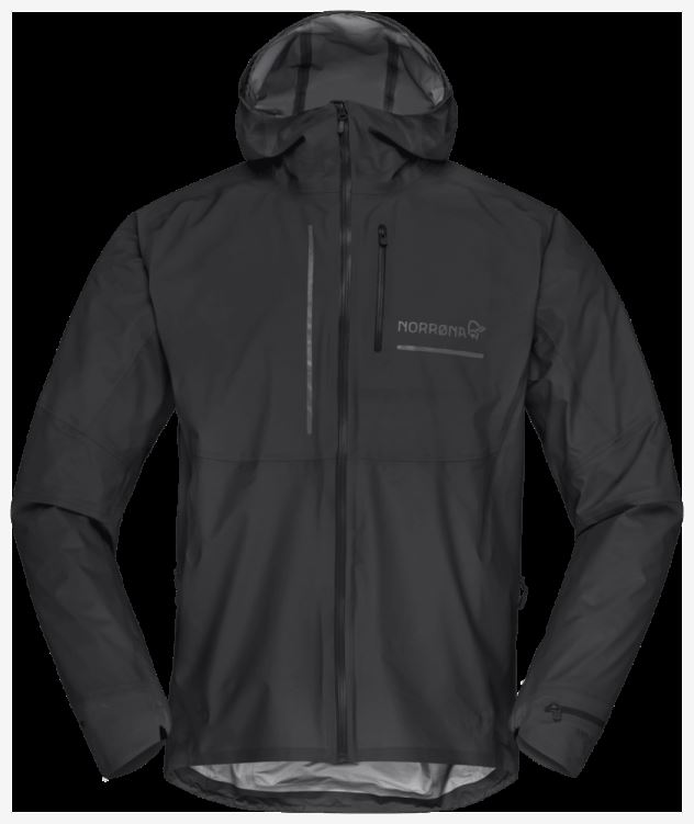 Norrona Heren Jack Senja Gore-tex Active Kaviaar Zwart