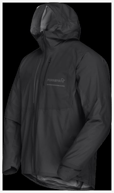 Norrona Heren Jack Senja Gore-tex Active Kaviaar Zwart