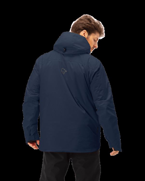 Norrona Heren Lofoten Gore-tex Thermo80 Jas Indigo Nachtblauw