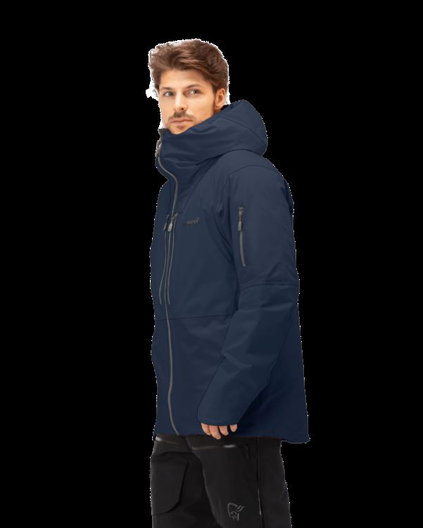 Norrona Heren Lofoten Gore-tex Thermo80 Jas Indigo Nachtblauw