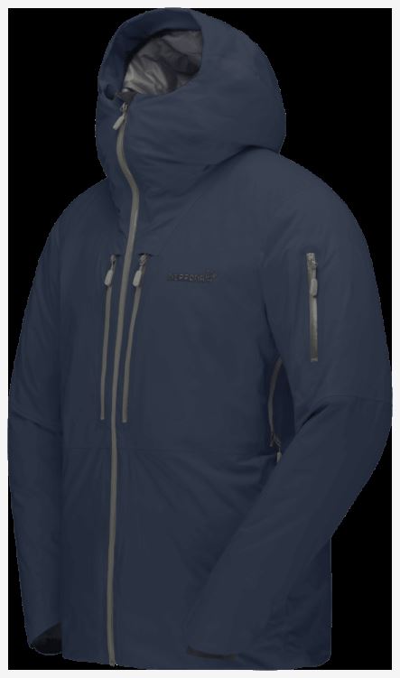 Norrona Heren Lofoten Gore-tex Thermo80 Jas Indigo Nachtblauw