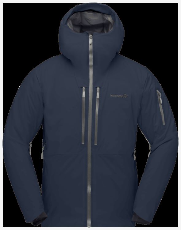 Norrona Heren Lofoten Gore-tex Thermo80 Jas Indigo Nachtblauw