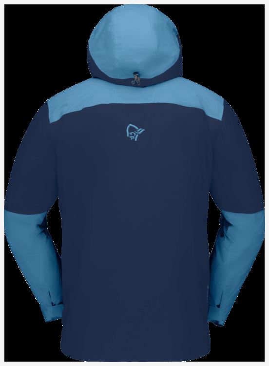 Norrona Heren Lofoten Gore-tex Thermo80 Jack Hawaiian Surf/indigo Night