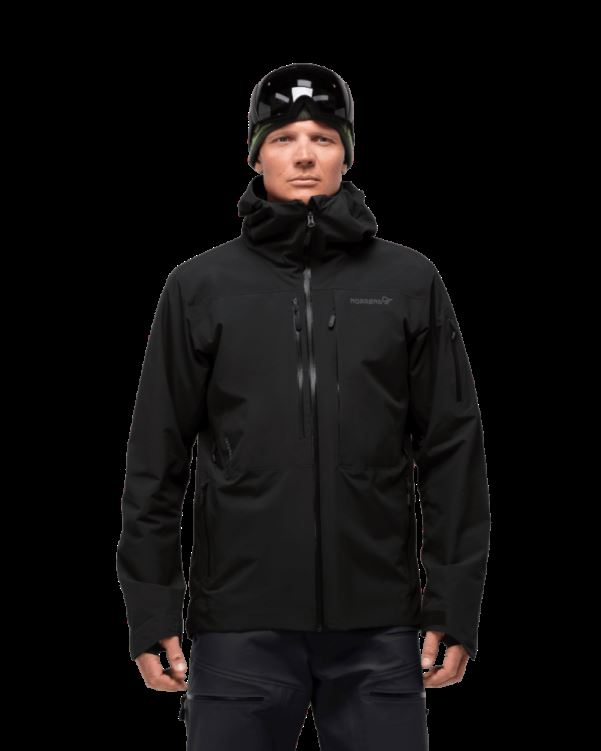 Norrona Heren Lofoten Gore-tex Isolerende Jas Caviar Zwart
