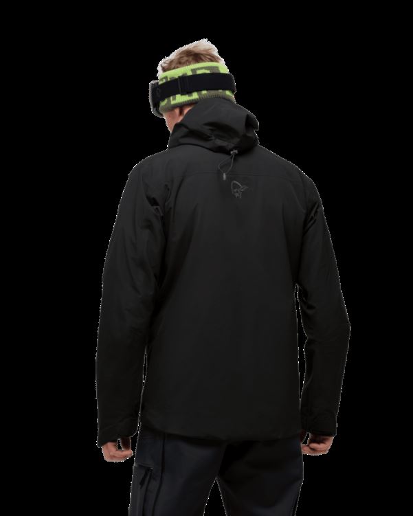 Norrona Heren Lofoten Gore-tex Isolerende Jas Caviar Zwart