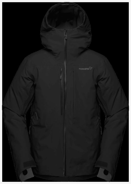 Norrona Heren Lofoten Gore-tex Isolerende Jas Caviar Zwart