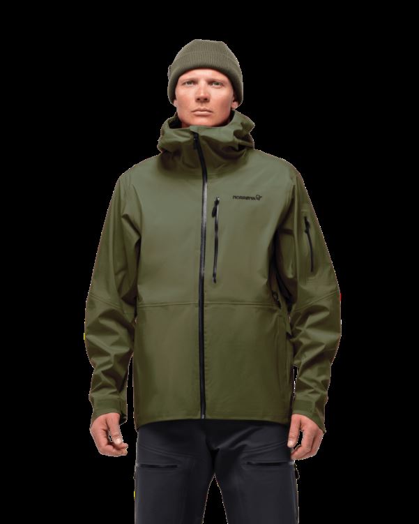 Norrona Heren Lofoten Gore-tex Isolerende Jas Caviar Zwart