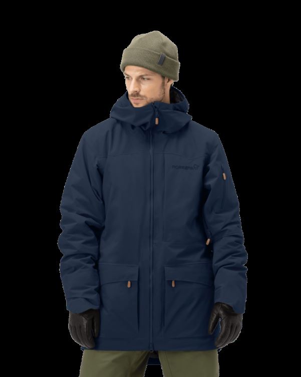 Norrona Heren Tamok Gore-tex Thermo80 Jas Indigo Nachtblauw