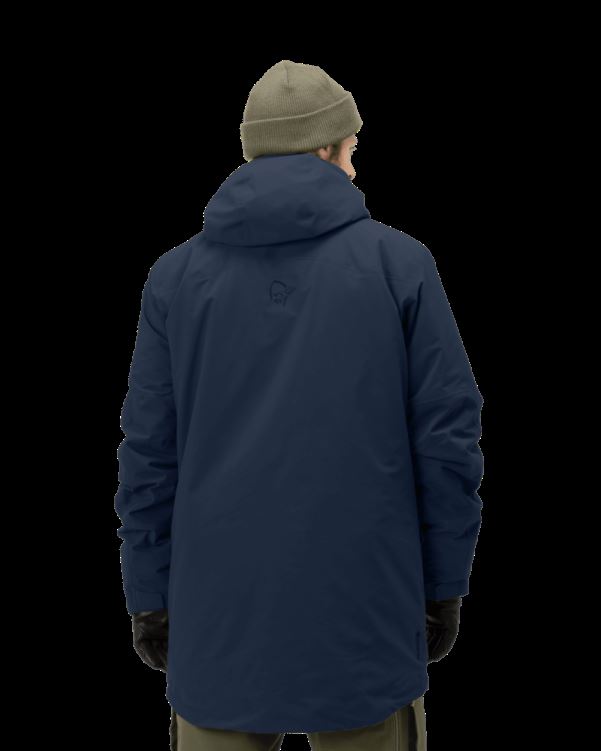 Norrona Heren Tamok Gore-tex Thermo80 Jas Indigo Nachtblauw